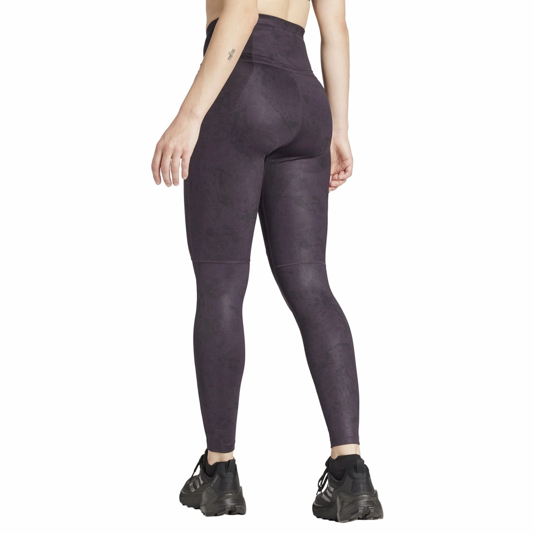 adidas - Women's Terrex All Over Print Leggings (IW9293) Packable design