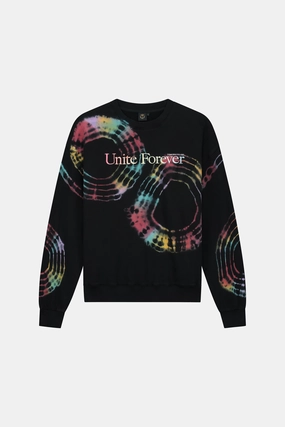 FLORAL UNITE TIE DYE SWEATSHIRT Soft and Elegant Eco Certified Fabrications