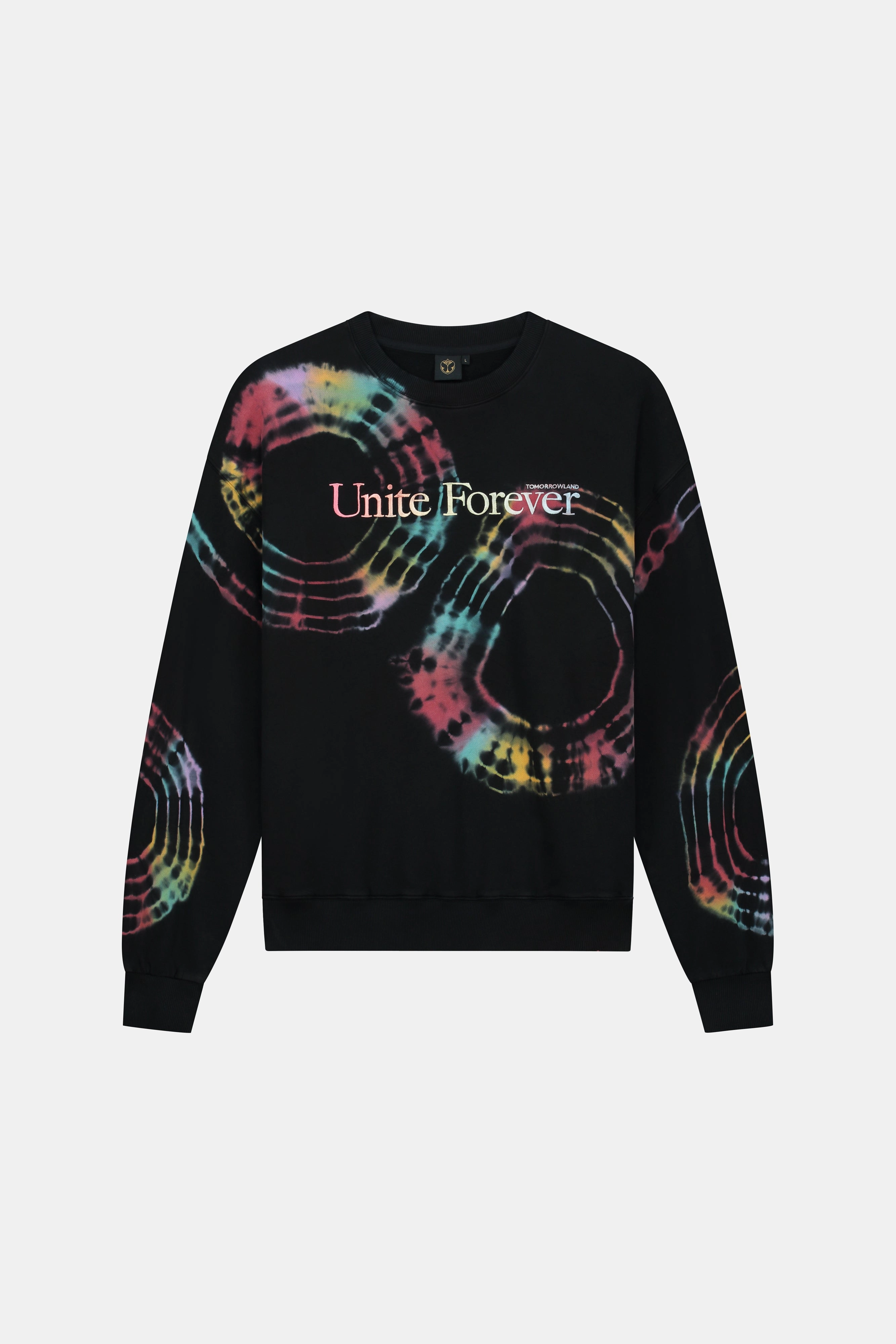 FLORAL UNITE TIE DYE SWEATSHIRT Lattice Stitch Pattern Light Knitwear