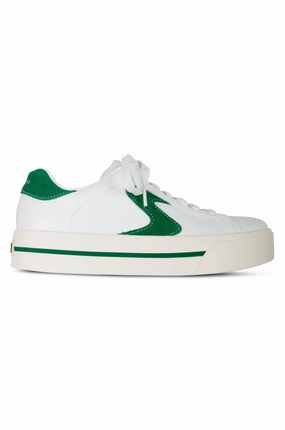 Machine Washable Sneaker | WHITE/GREEN | 185045 AB Glam shock absorption