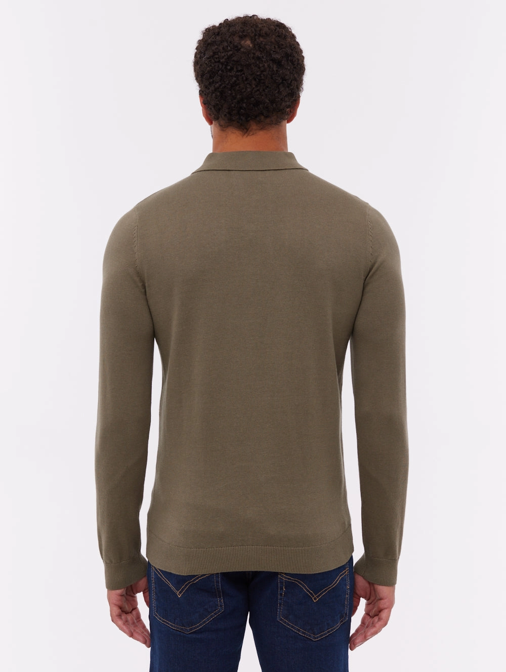 Stylish Design Fashionable Wear Pollos Long-Sleeve Polo Shirt - Green