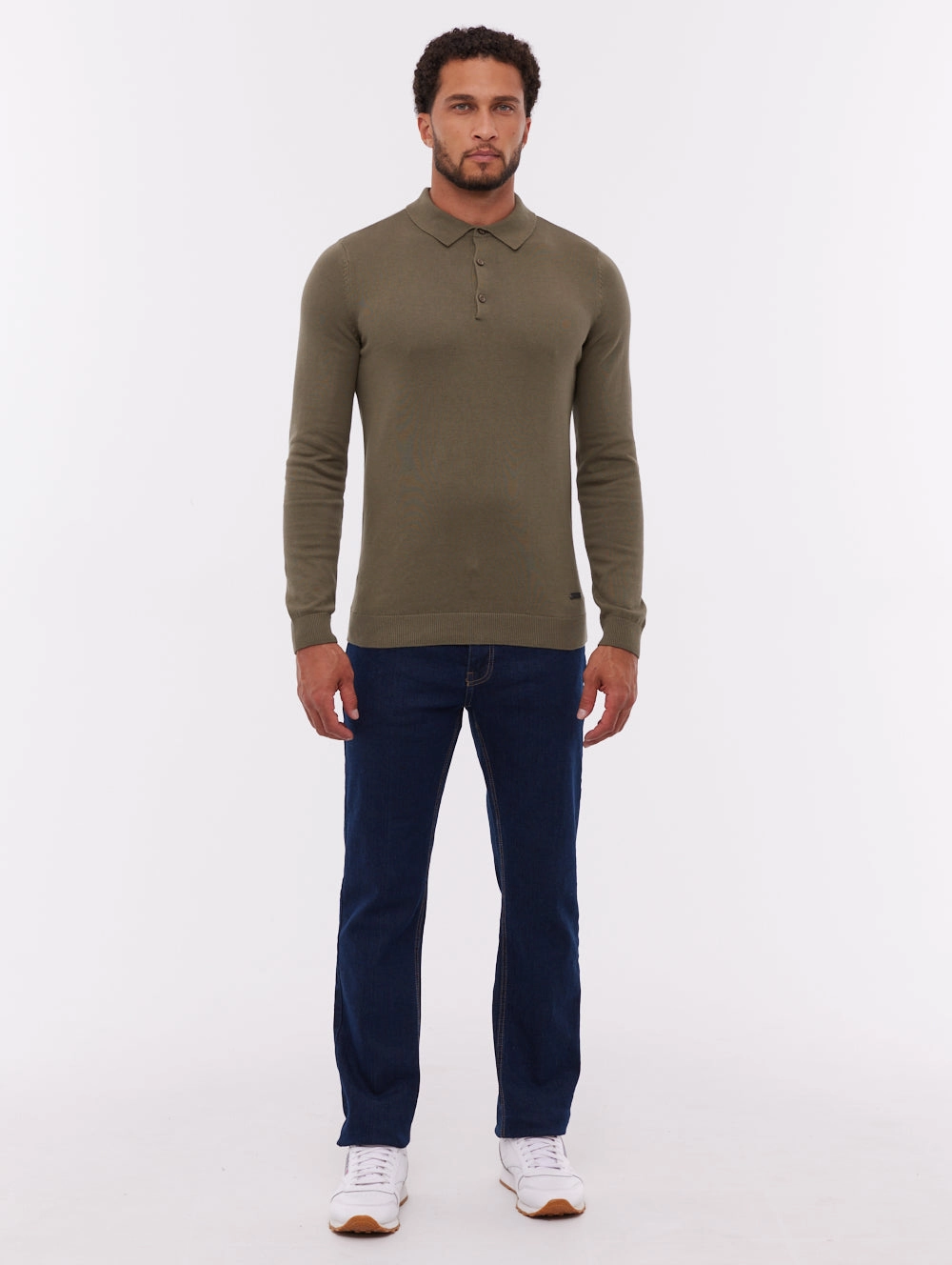 Light material Holiday Outfit Pollos Long-Sleeve Polo Shirt - Green