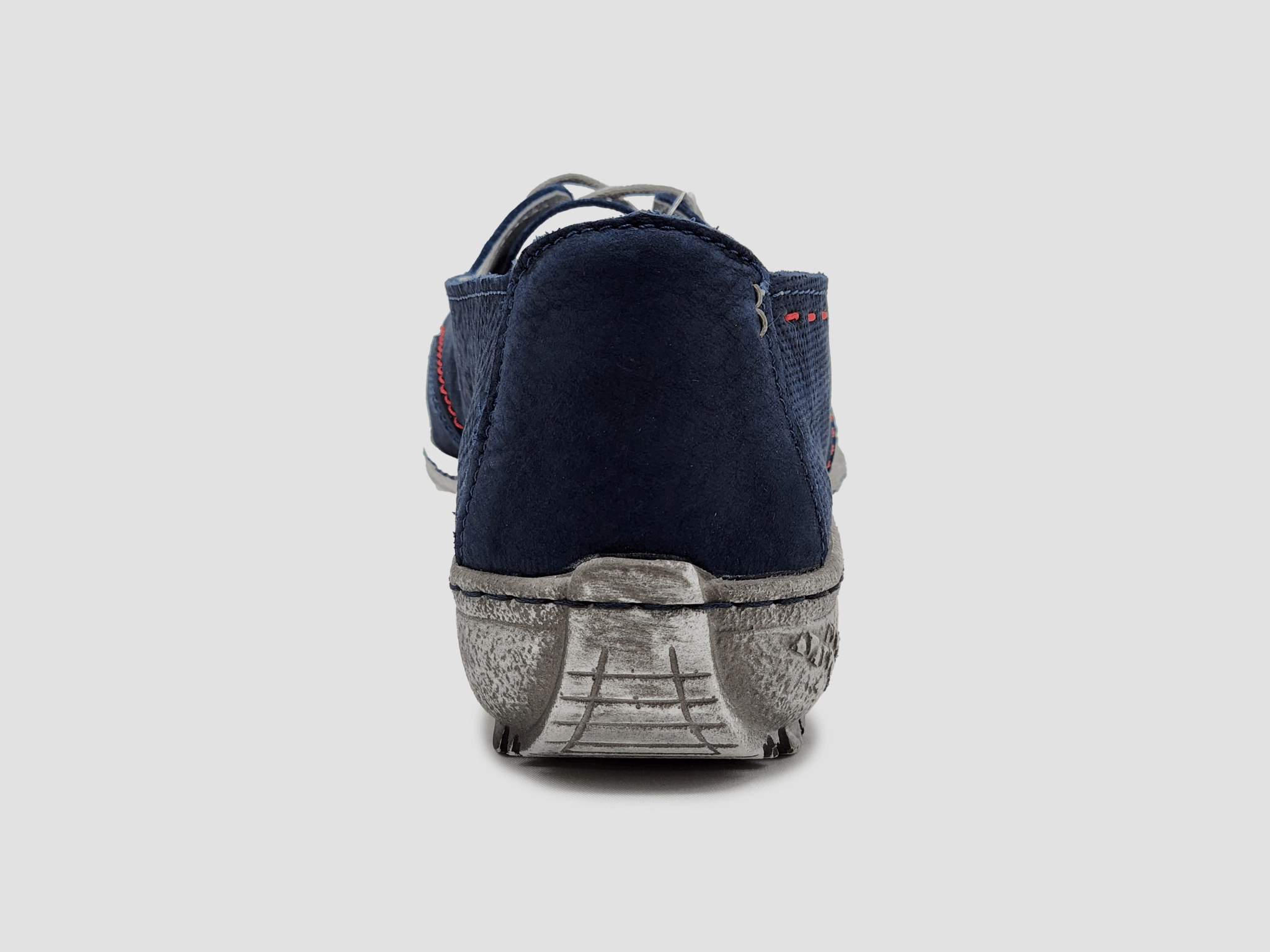 Minimal Detail Fall Outfit Women's Lightweight Navy Leather Low-Top Shoes