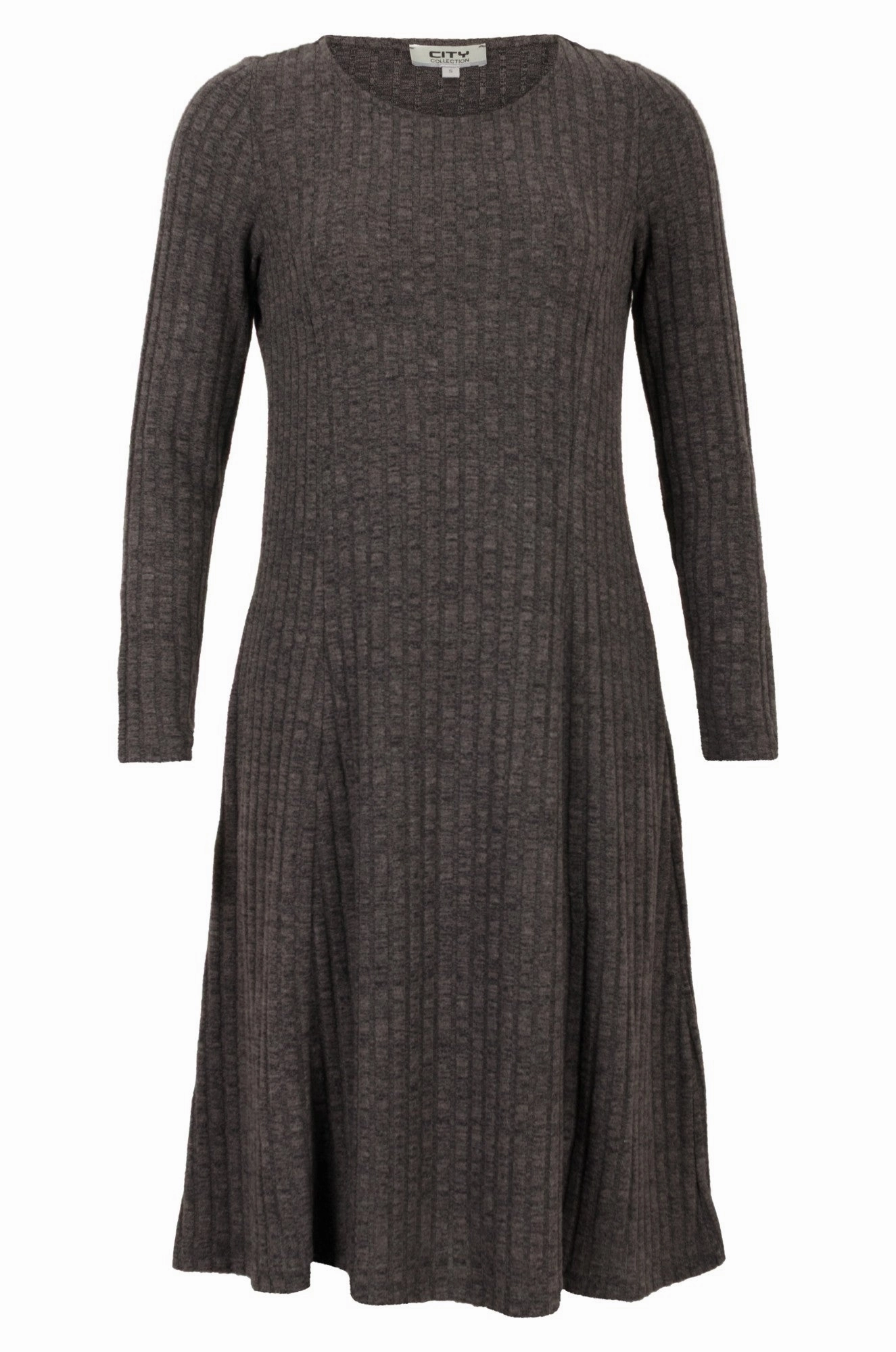 Dress | GRAPHITE | 7962B1 Flared-Hem Visual Balance