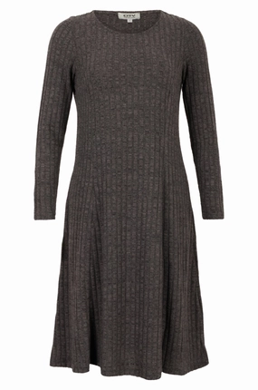 Dress | GRAPHITE | 7962B1 Flared-Hem Visual Balance