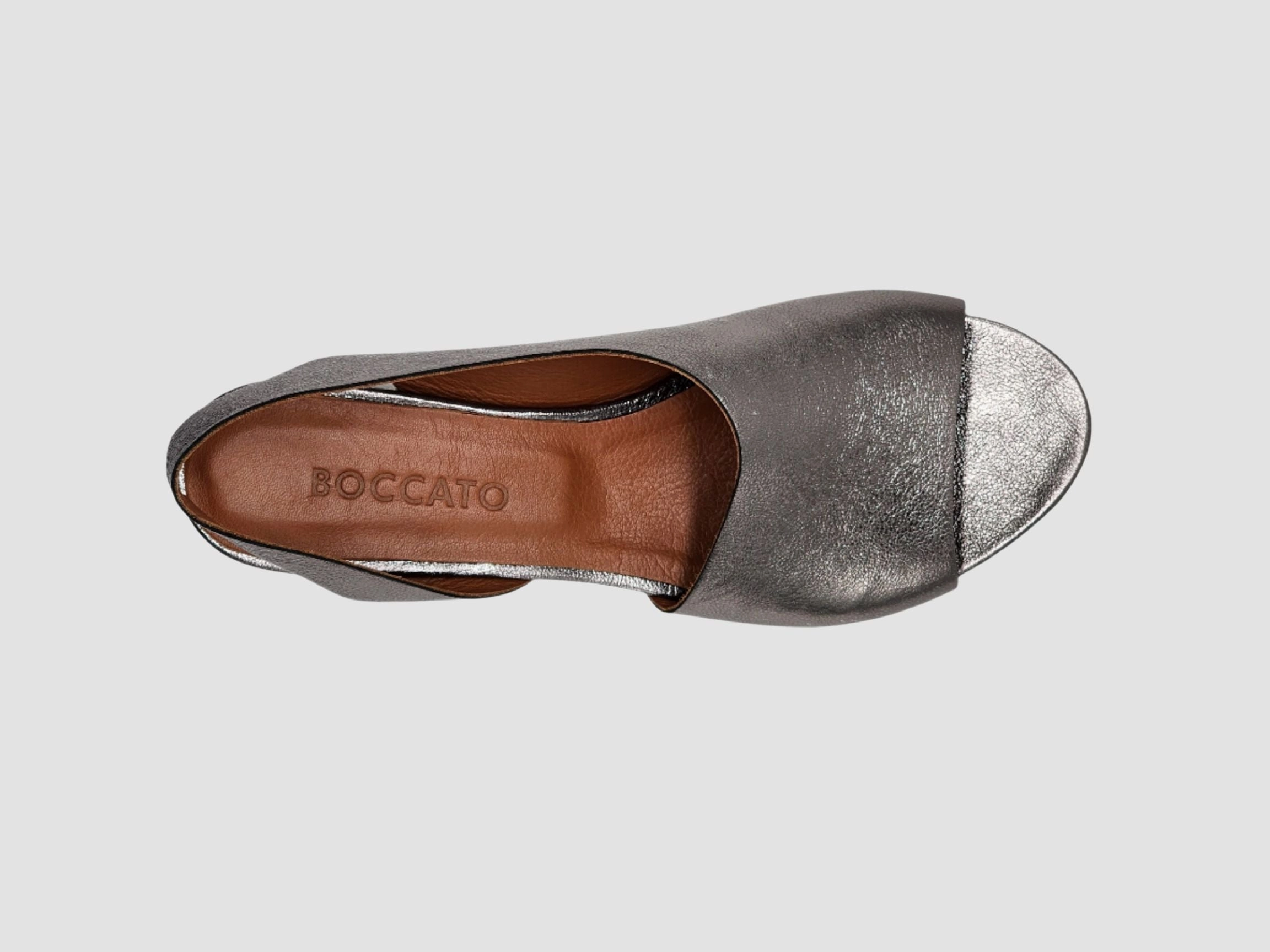 Women's Flora Leather Sandals - Silver Microfiber Lining