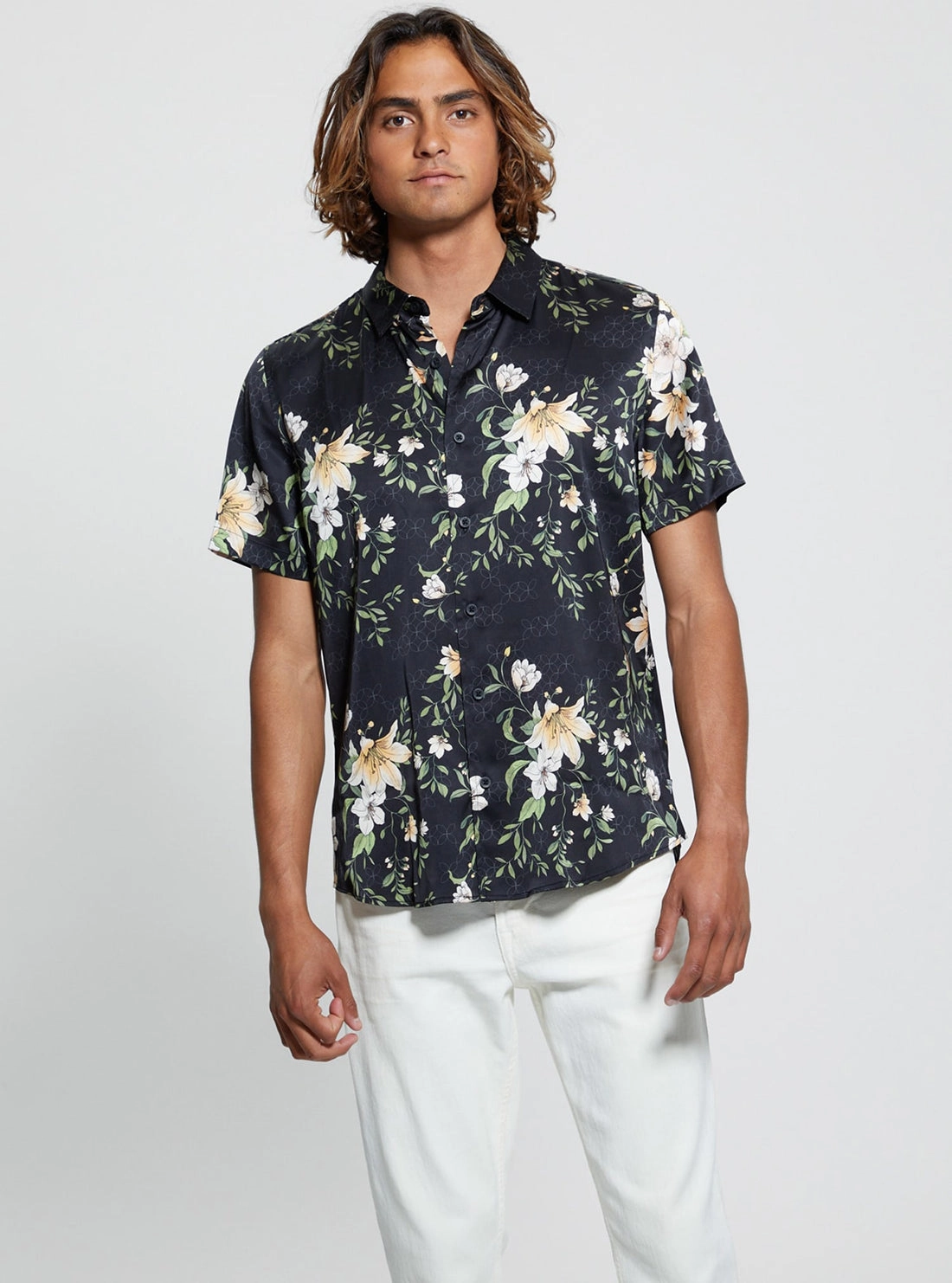 Eco Black Midnight Lily Shirt Casual Friday