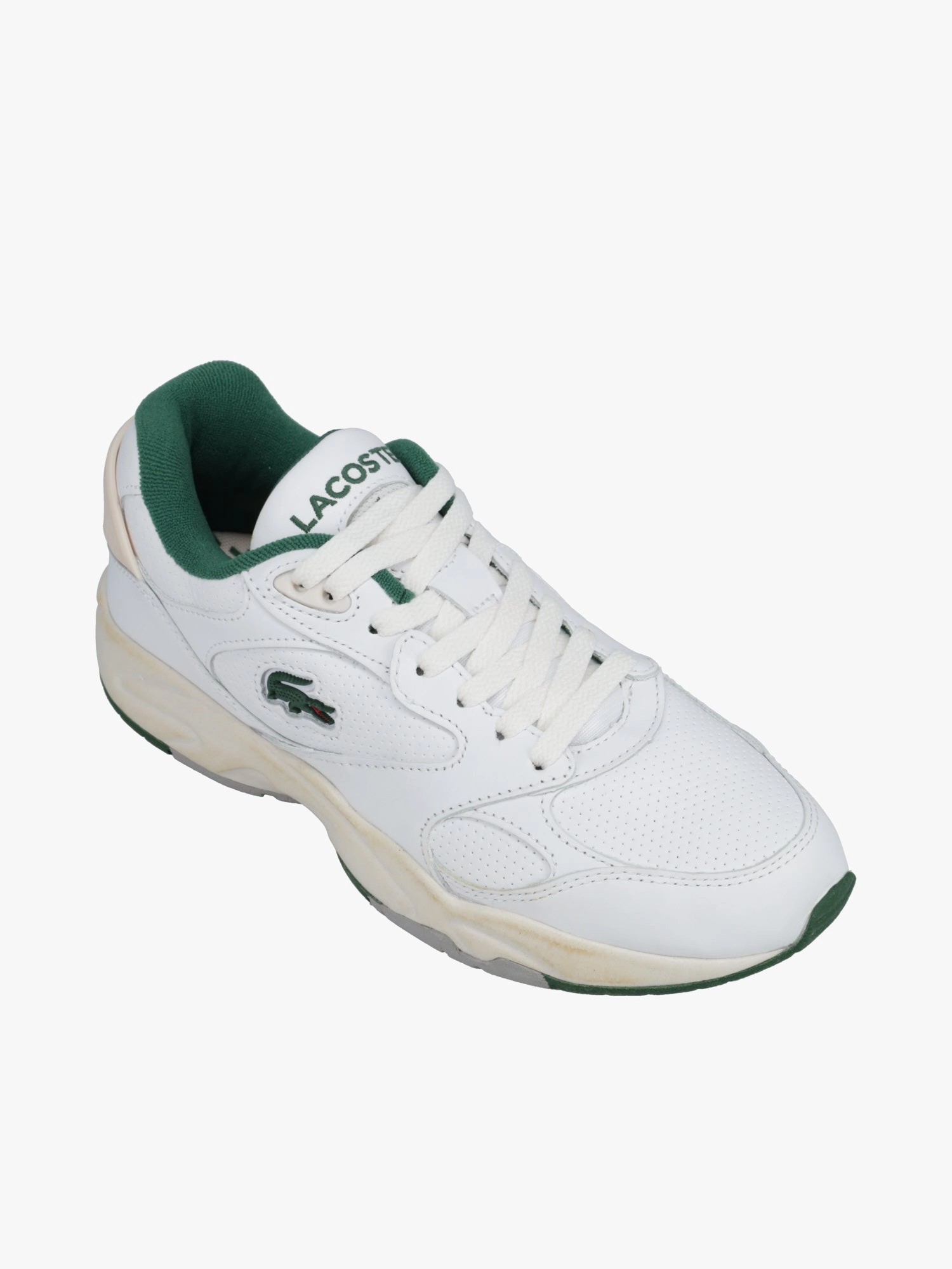 Walking Sneakers Wide Base Platform Storm 96 Vtg Wht Off wht leather