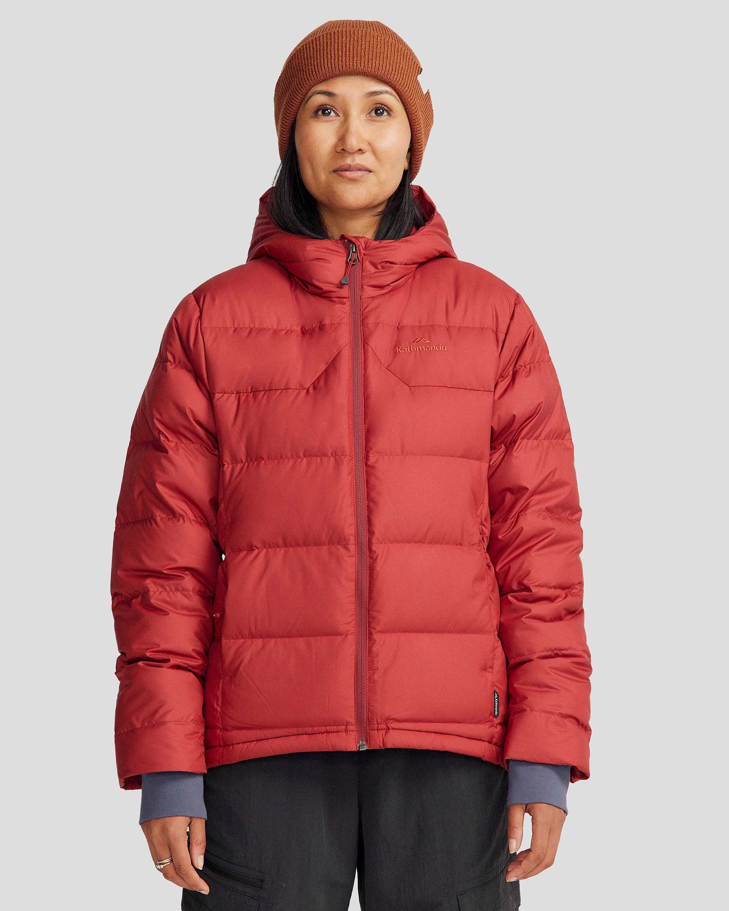 Women's Epiq Hooded Down Jacket - Pinot stain resistant coating
