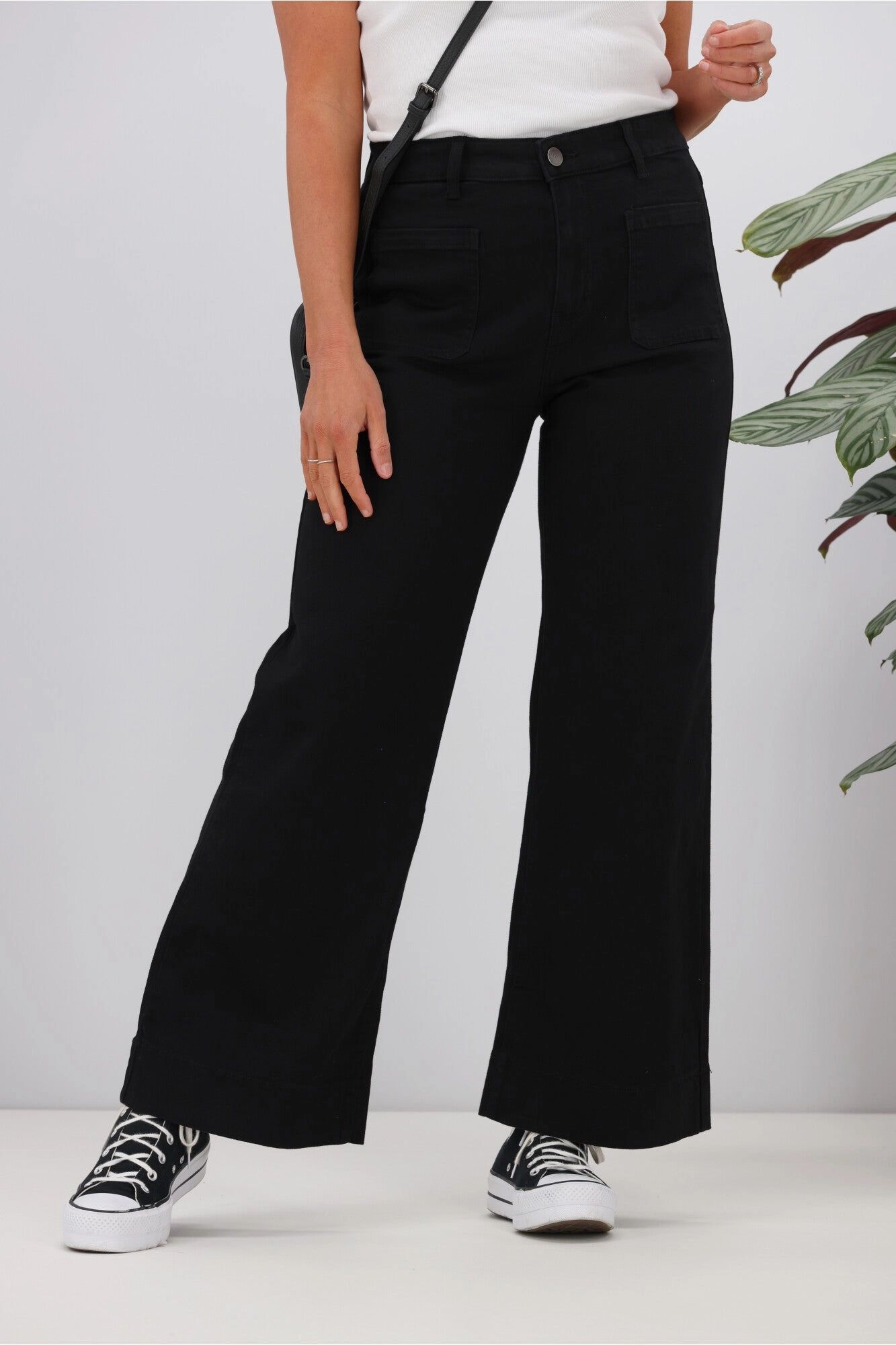 Wakee Lizzy Jean Black Stretch Fit For Men Double Layer