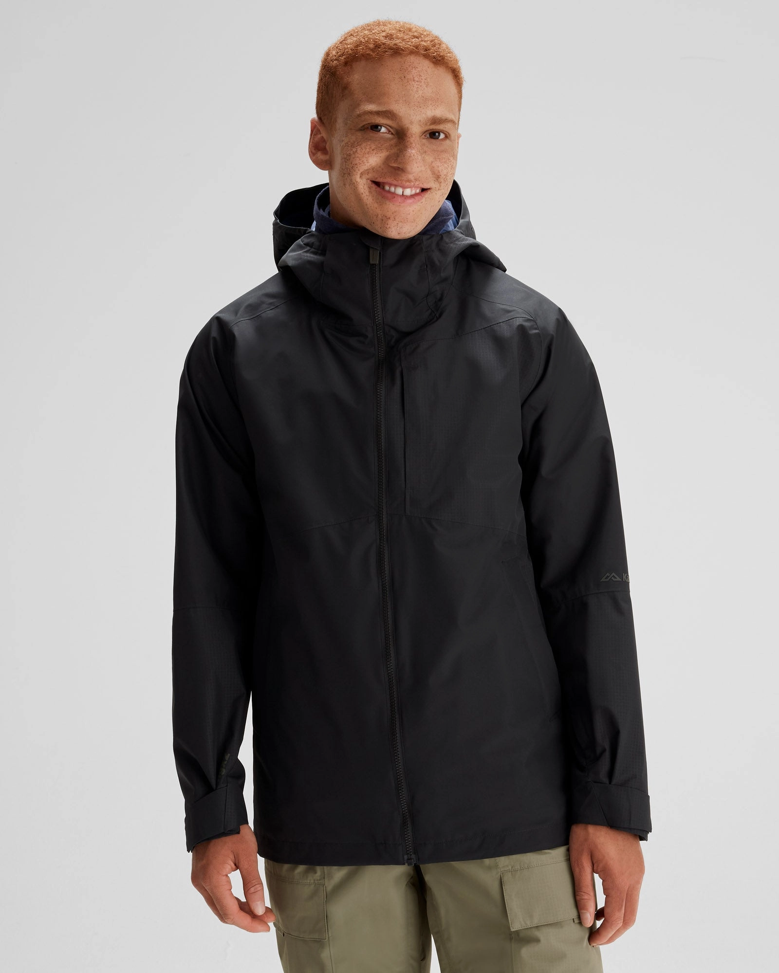 Men's PWDR-Days 2L Shell Snow Jacket - Black Stingray OdorResistantTreatment Clean Lines
