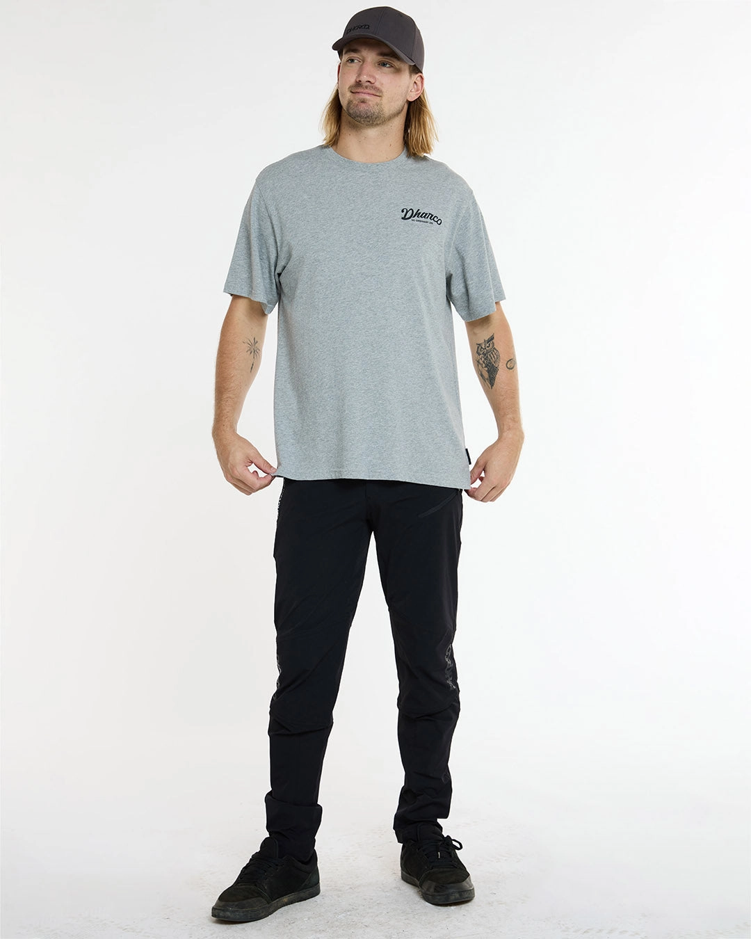 Mens Cotton Tee | Grey Marble Quality Layer