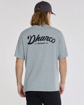 Quick Drying Ergonomic Cut Mens Cotton Tee | Grey Marble