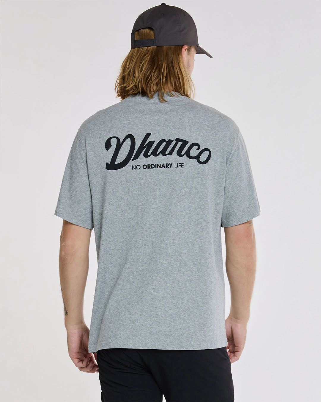 Quick Drying Ergonomic Cut Mens Cotton Tee | Grey Marble