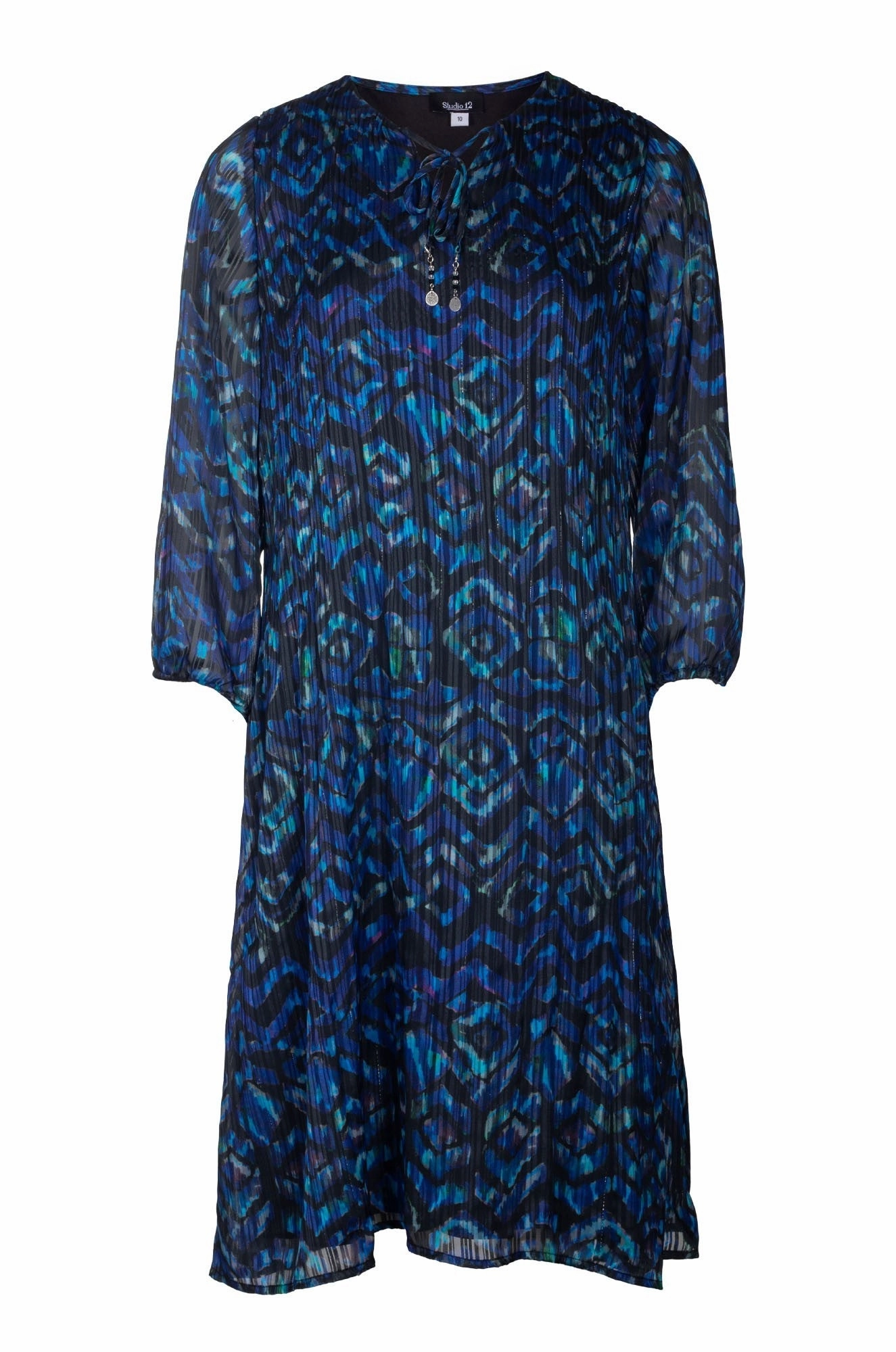 Dress | Royal Black Paua | 8562B1 Unlined Look Sleek Look