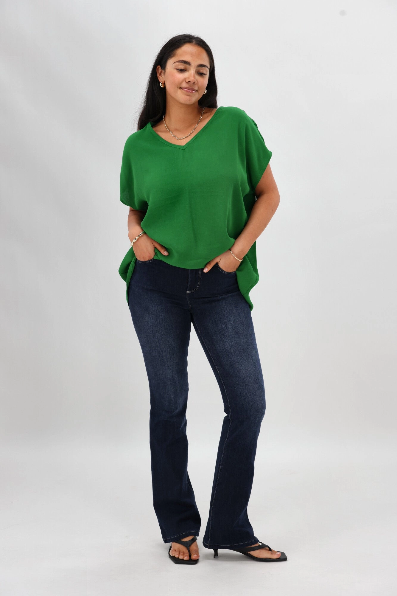 Winter Sports For Kids Breathable Fit Wear Shine On Label Sculpt Bootleg Jeans Full Length Super Dark Indigo V2