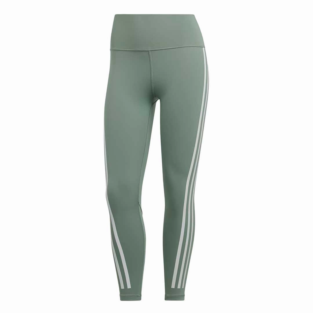 Outdoor Friendly BreathableFabric adidas - Women's Optime Train Icons 3-Stripes 7/8 Leggings (HR9595)