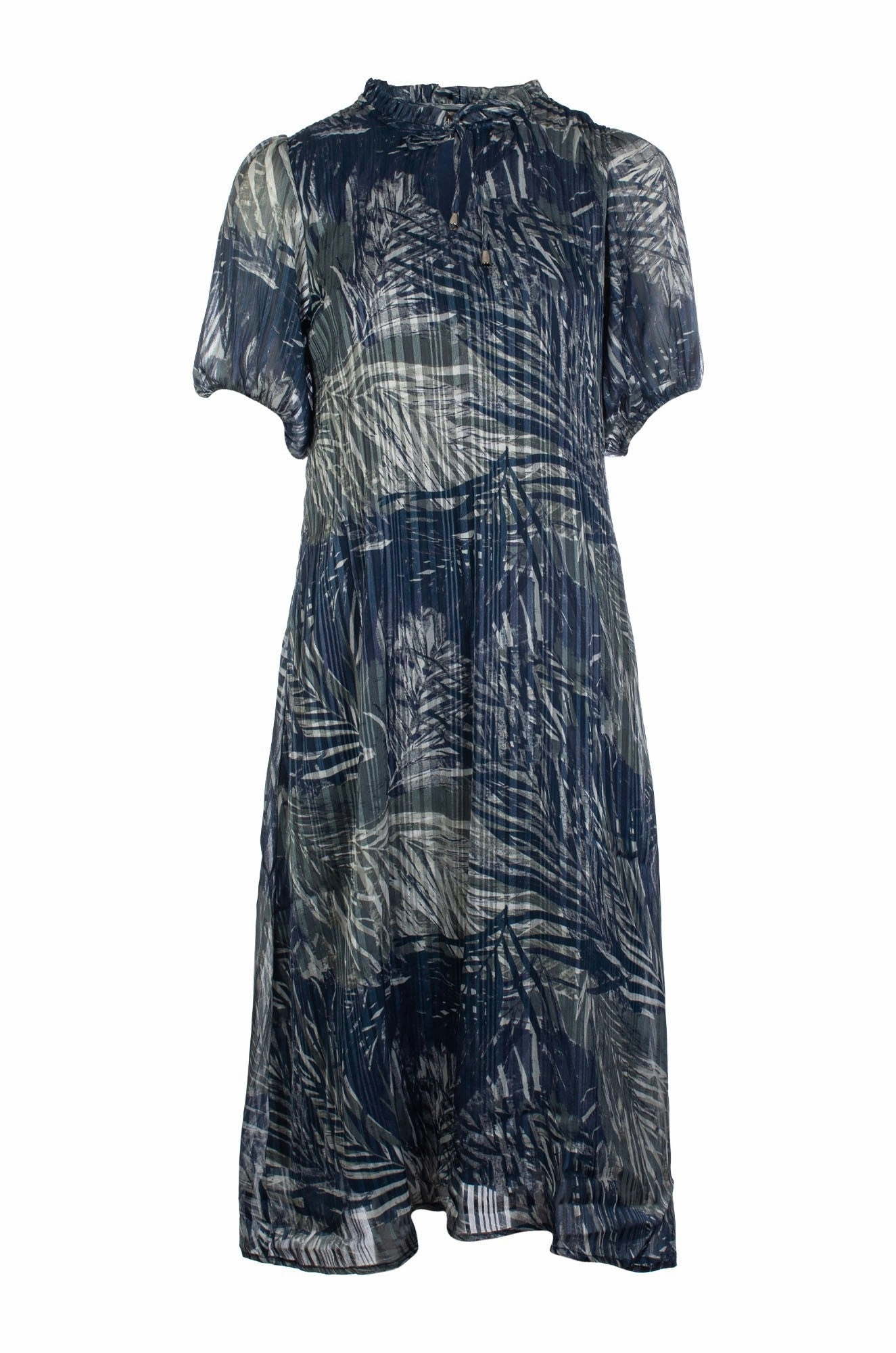 Dress | Indigo Olive Palm | 8575C1 Work Appropriate