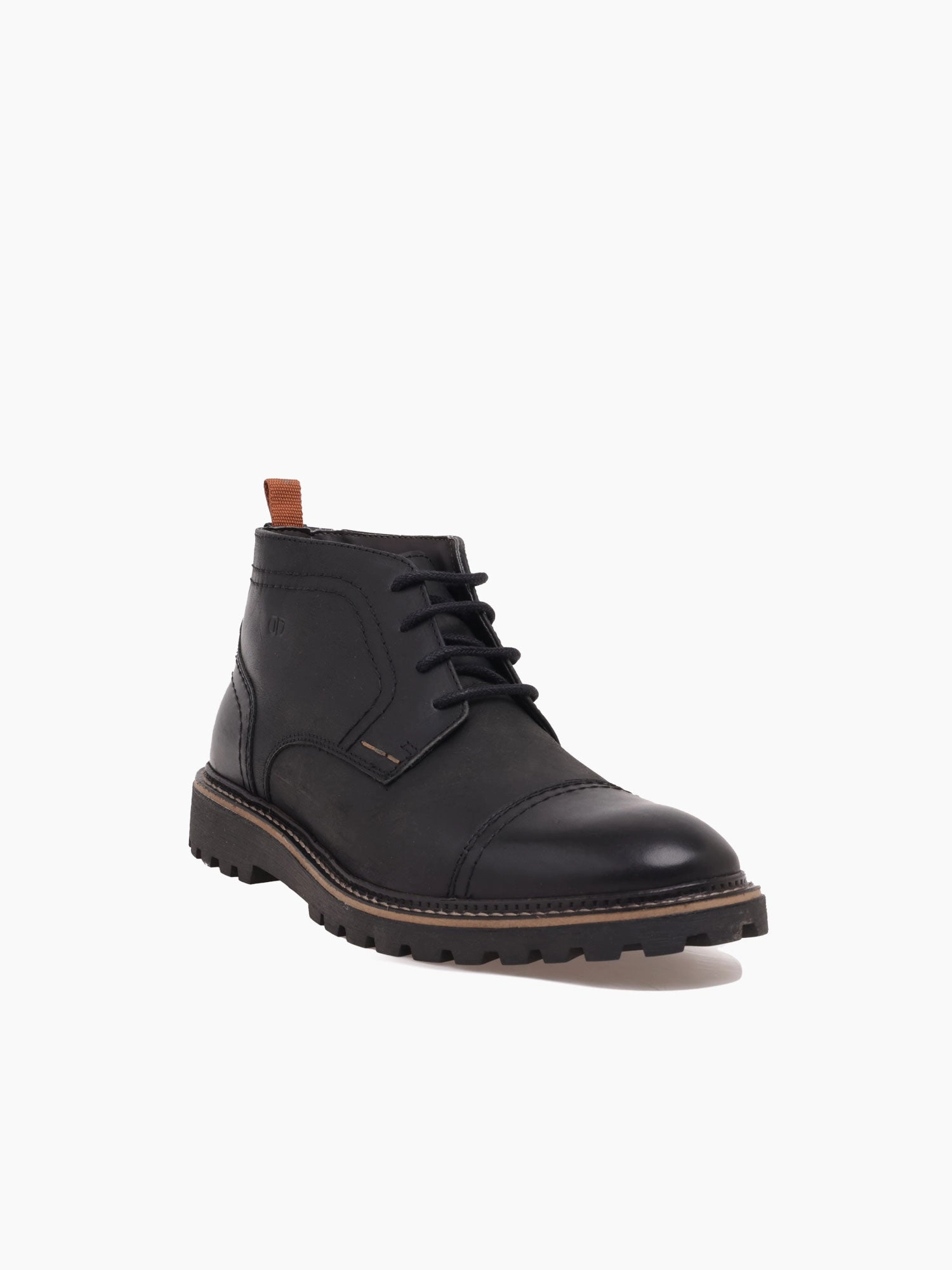 Cross Laced 295101001 Black Lea Shock Absorbing Weather Resistant User Daily Mission