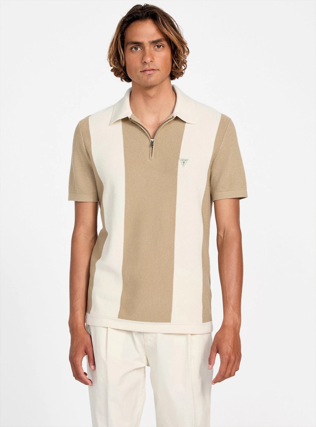 Beige Humphrey Polo Sweater Shirt Ventilated Back Summer Must-have