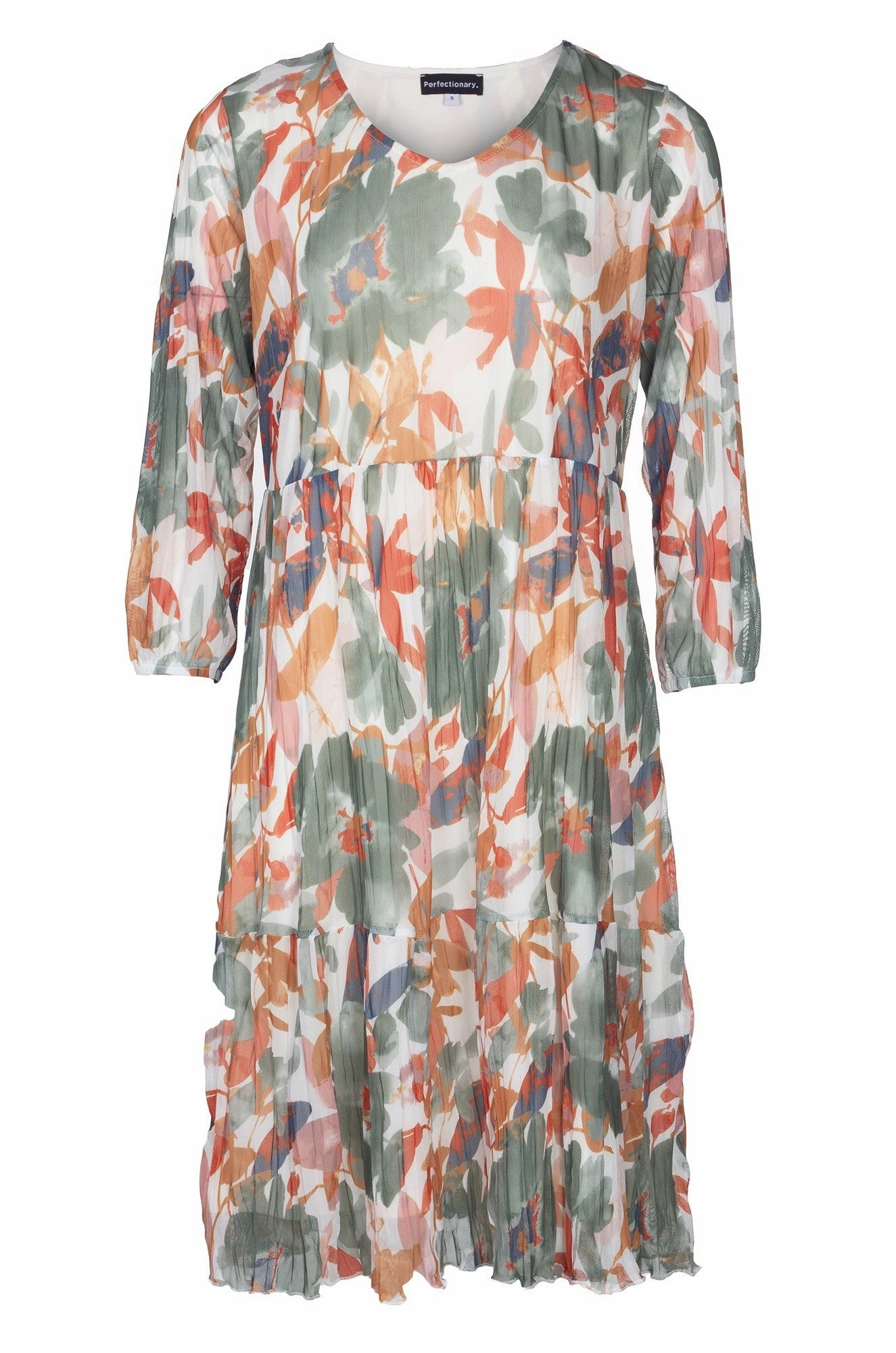 Crushed Mesh Dress | Olive Spice Garden | 4512B1 Smooth Flow High-Fashion