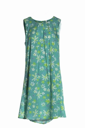 Sleeveless Viscose Dress | Jade Daisy | 3340AR AdjustableStraps Fashion-Forward Fit