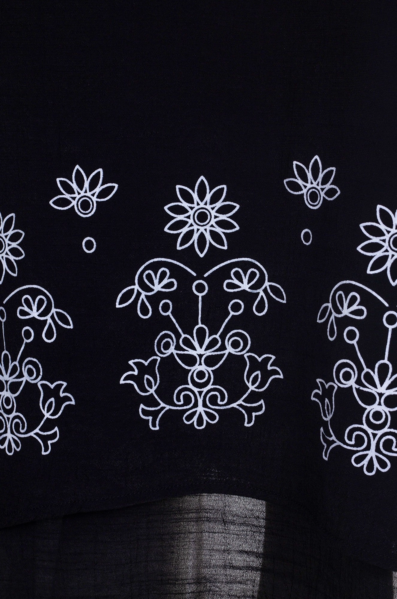 Double layer Soft Crosshatch Dress | Black | 8834A1 Luxury Feel