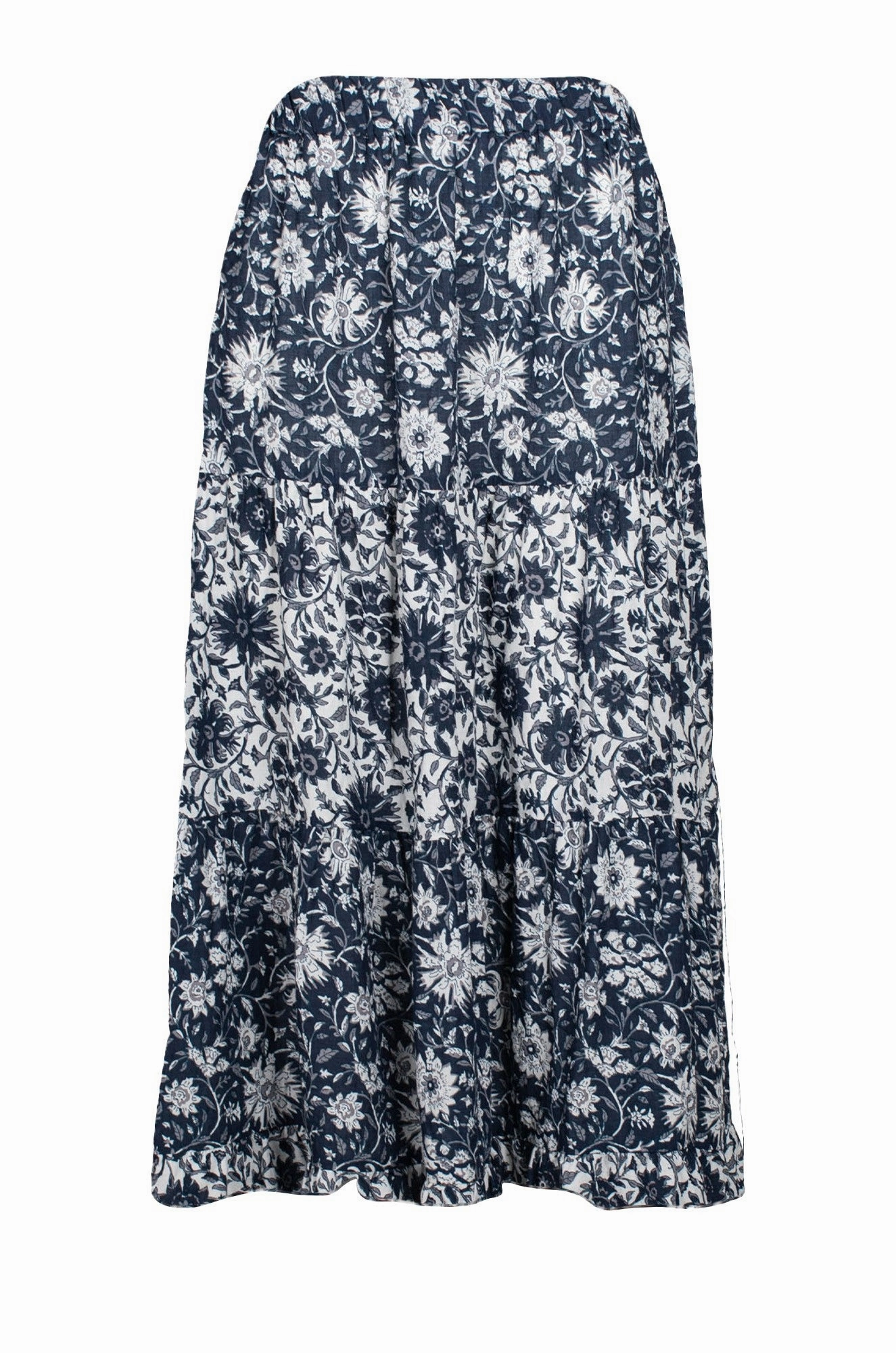 Urban Pulse Skirt | Indigo Vines | 6540C1