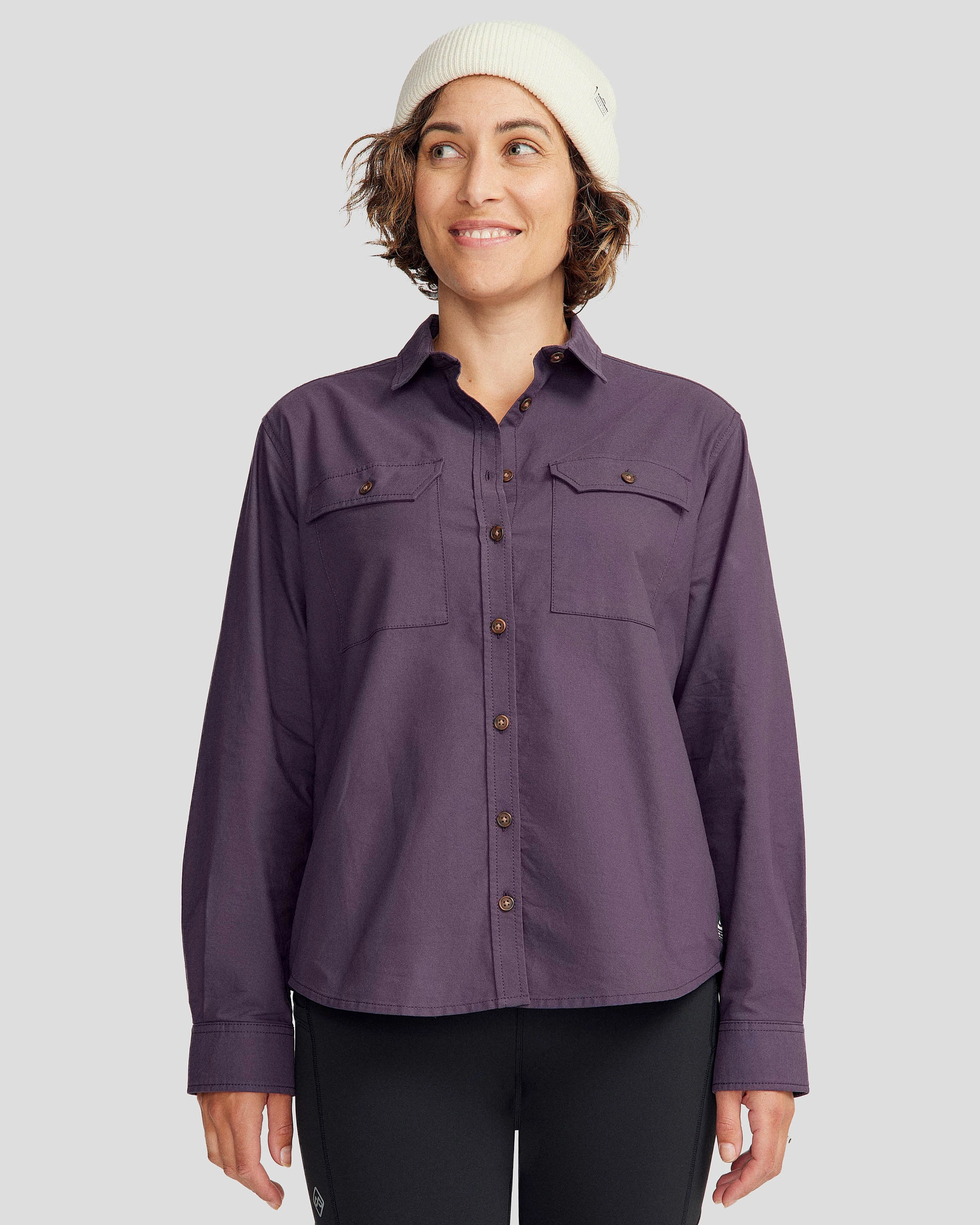 Vander HT Women's Long Sleeve Shirt - Orbit Subtle pattern