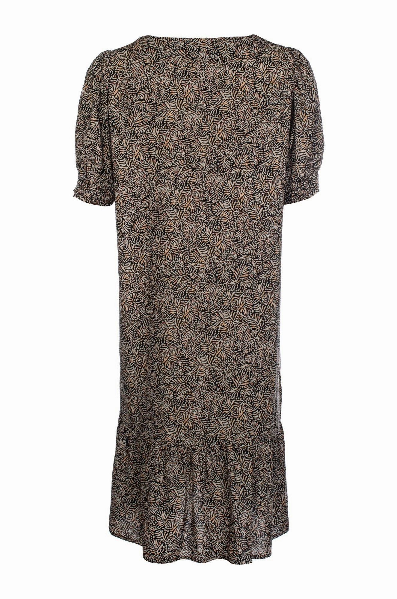 Urban Minimalism Dress | Black Taupe Sprig | 3344C1