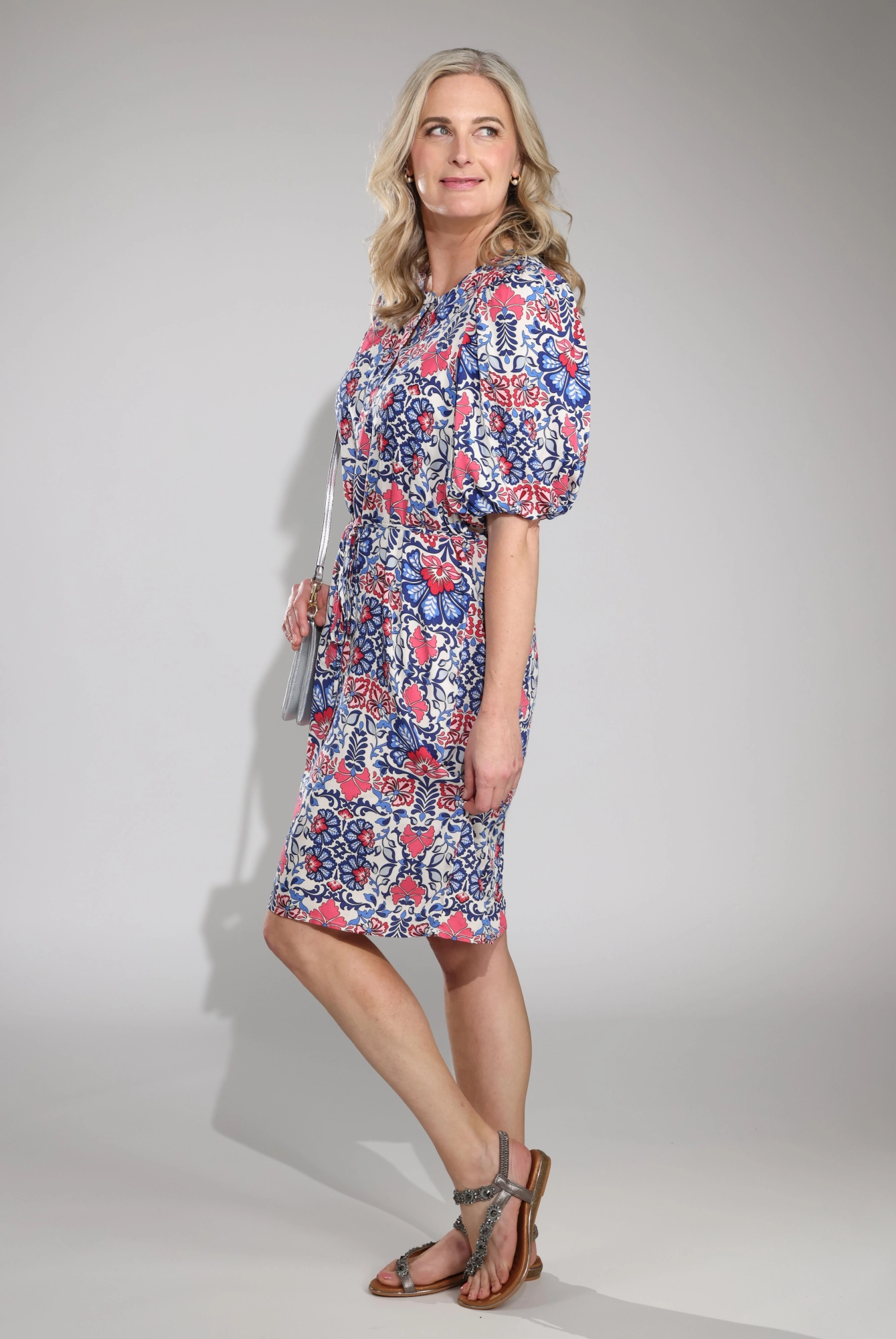 Dress | Blue Coral Vine | 3325C1 flowy style Simple Ease