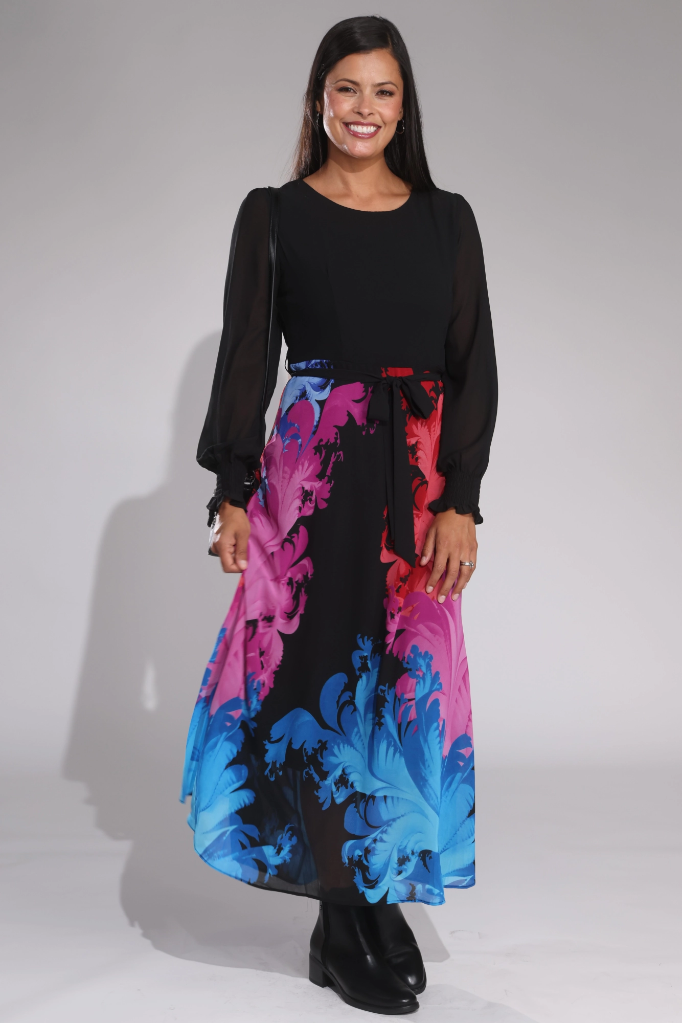 Dress | MULTI BLACK | 14BB1 Fashion Fit