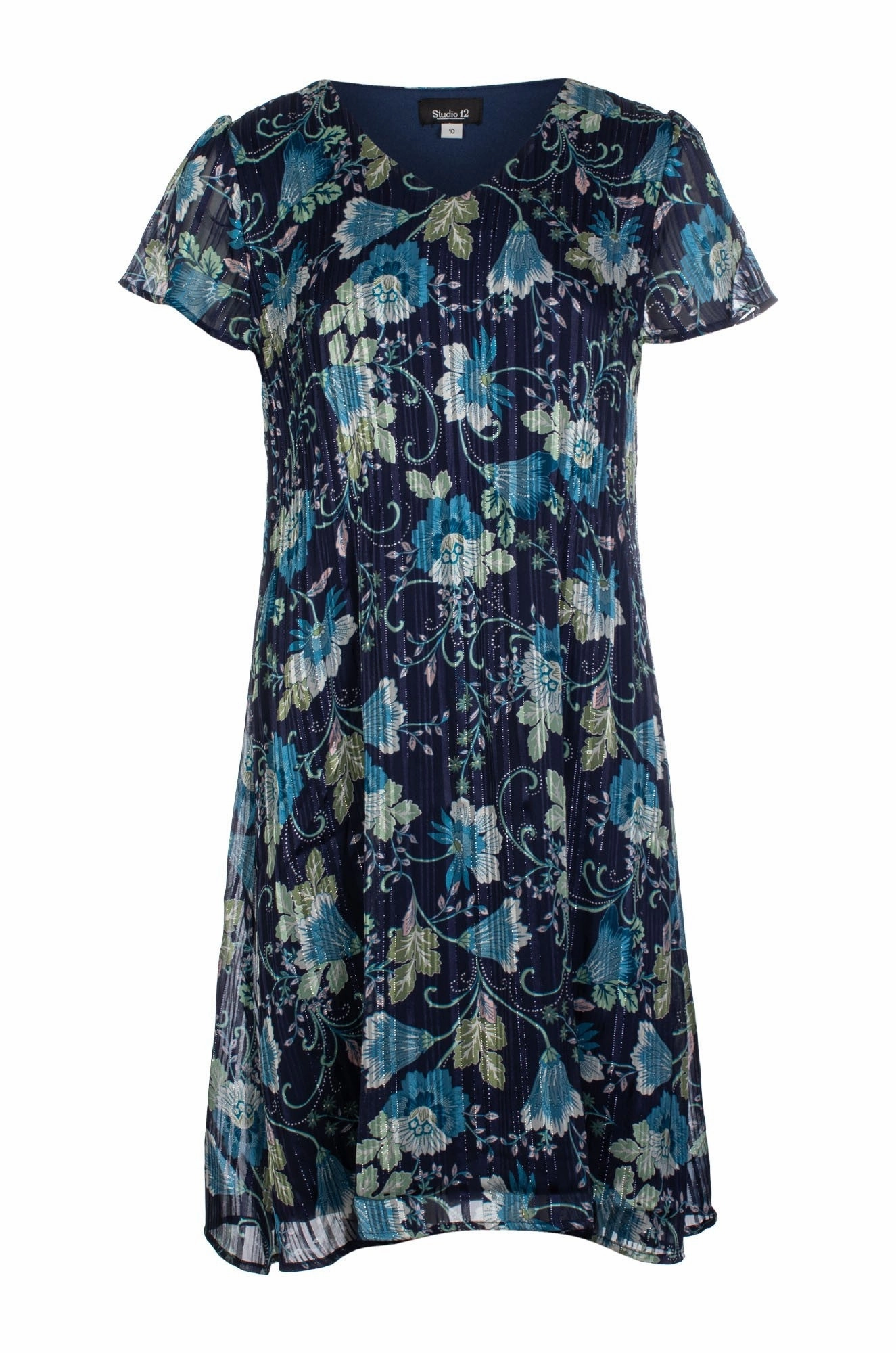 Dress | Navy Sage Vines | 8564C1 Mid Season Timeless Beauty