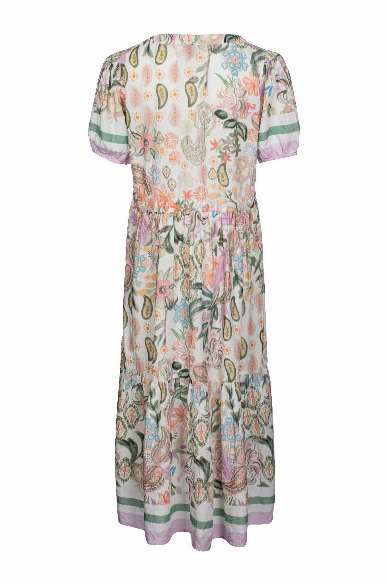 Dress | Olive Lilac Border | 6512C1 Fast Chic Sophisticated Fit