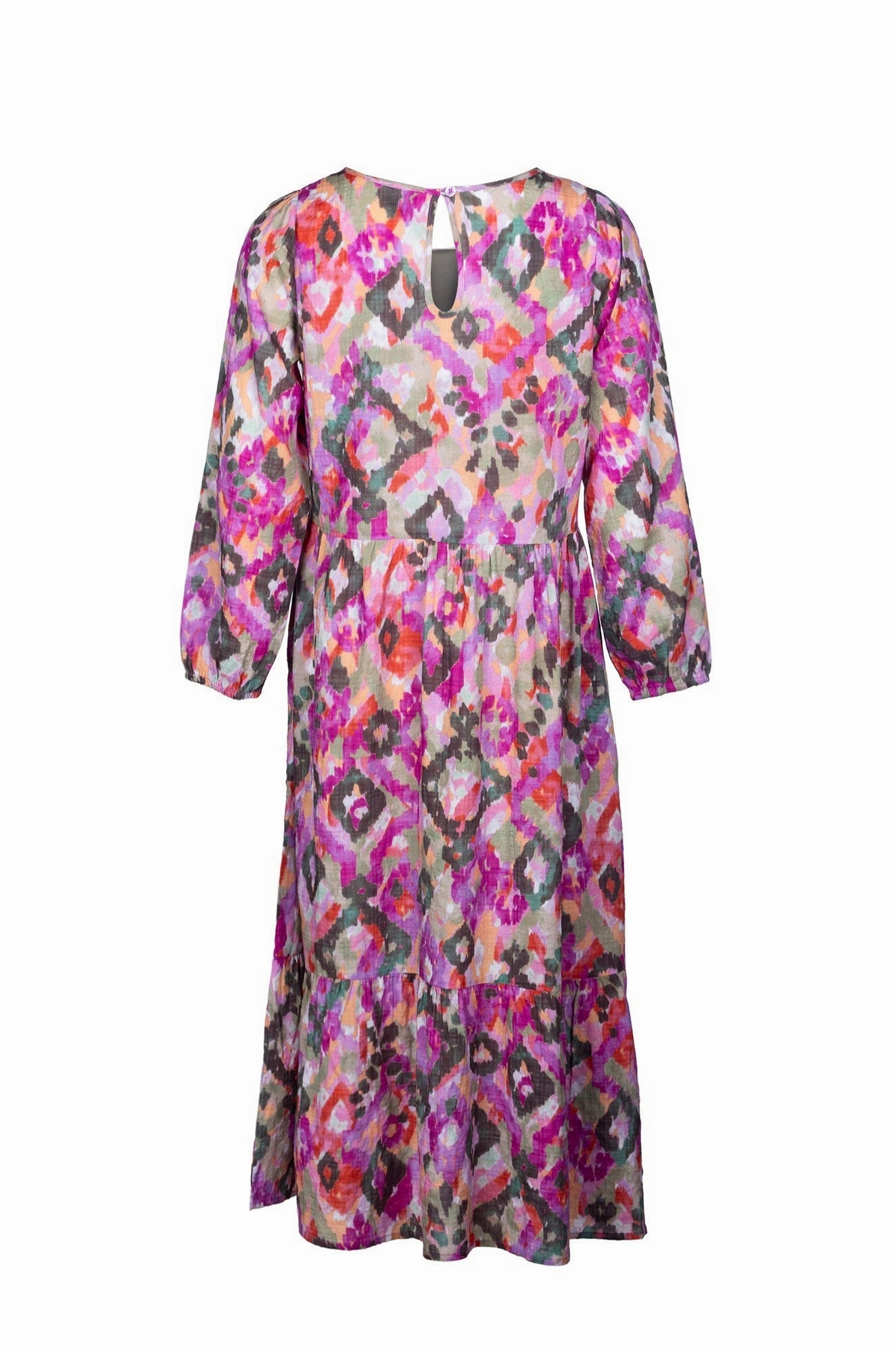 Subtle Edge Body Fit Dress | Pink Olive Diamonds | 6535B1