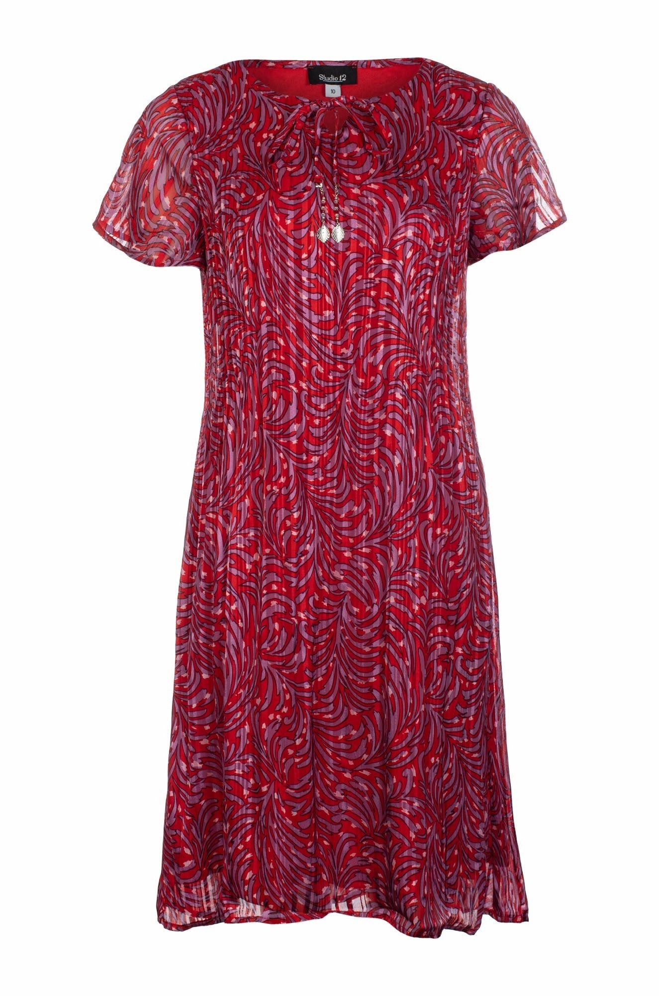 Dress | Red Lilac Feather | 8573C1 Practical work-to-play piece Happy Fit