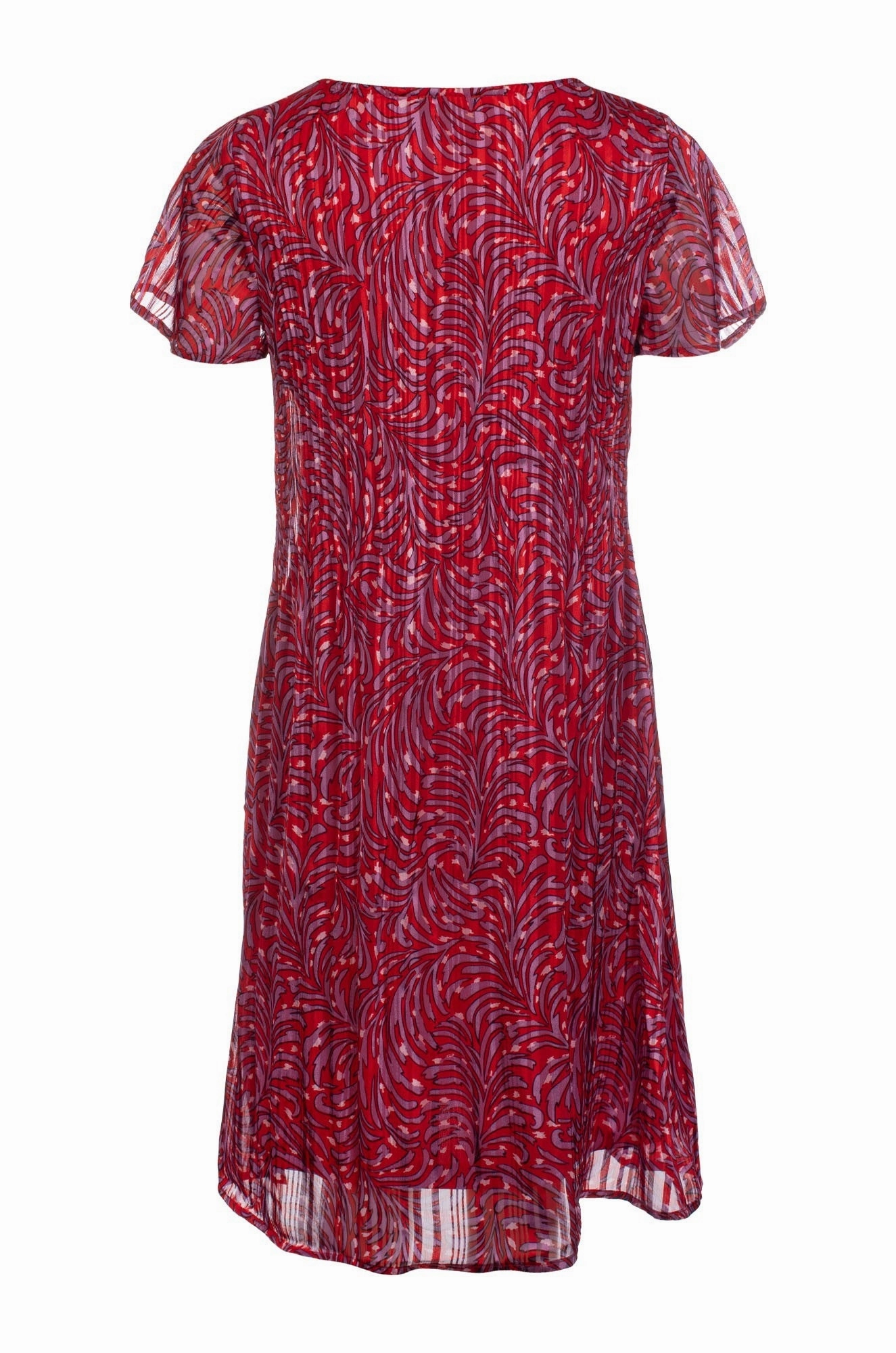 Dress | Red Lilac Feather | 8573C1 Gemstone-Detail