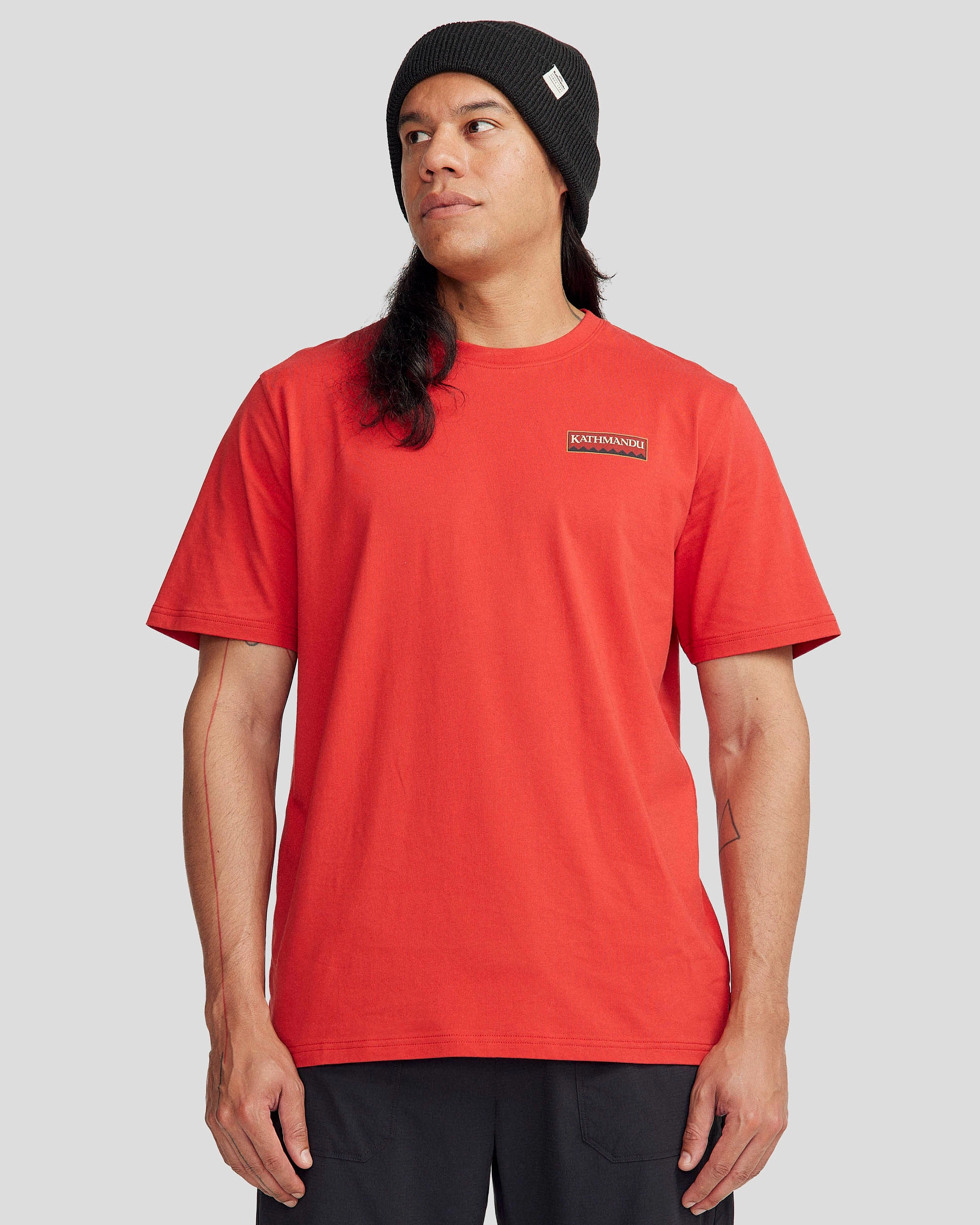 SunProtective Trendy Cardigan Men's Heritage Organic Cotton T-shirt - Classic Red