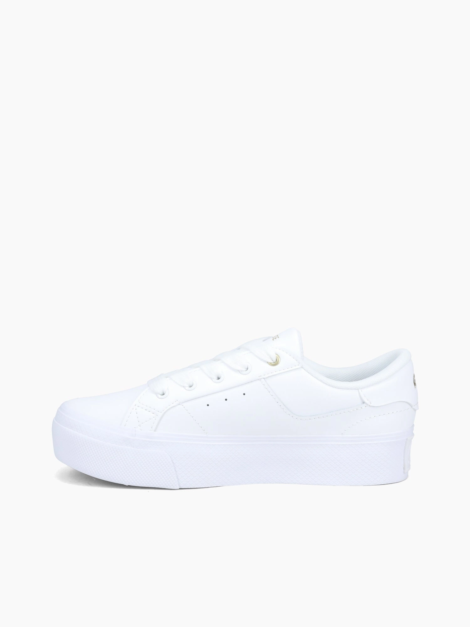 Ziane Platform Wht Gold leather Recycled materials