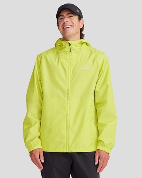 Windproof Closure LightweightInsulation Pocket-it 2L Men's Rain Jacket v4 - Bright Moss