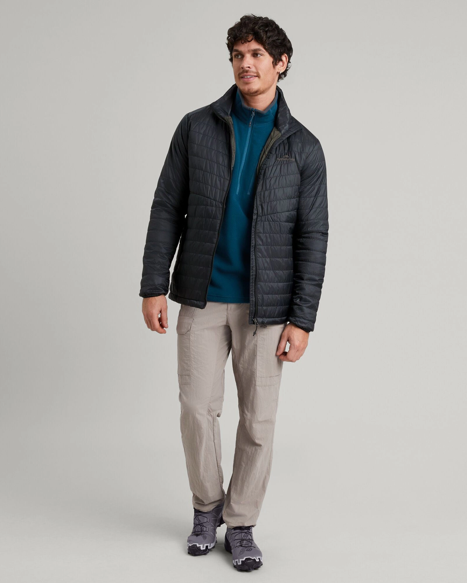 Double Layered Hood Heli R Men's novaLOFT Jacket - Black Stingray