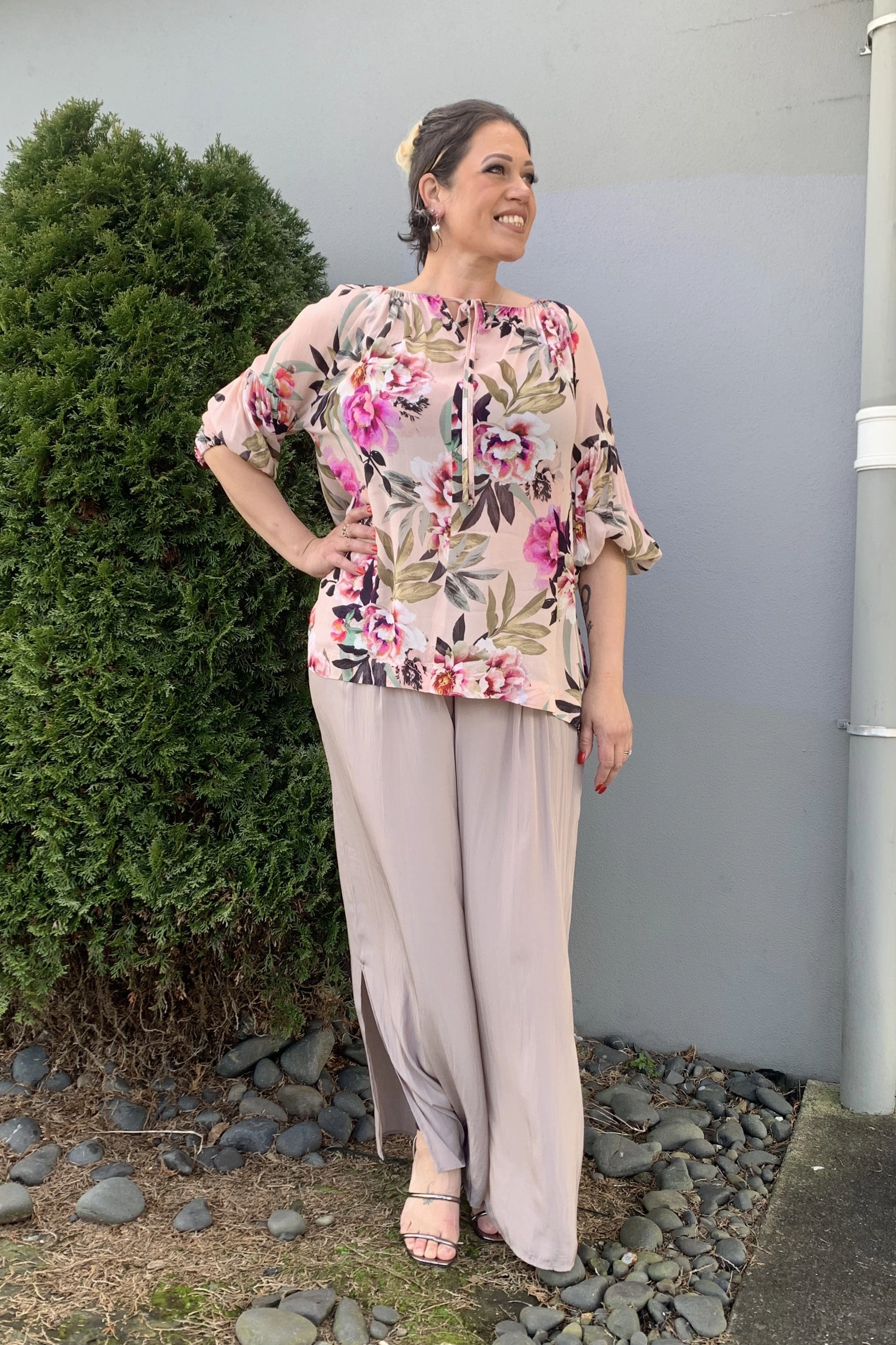 Philosophy - CORDYP Cordy Wide Leg Split Pant NonIrritatingStitching Smooth zipper closure