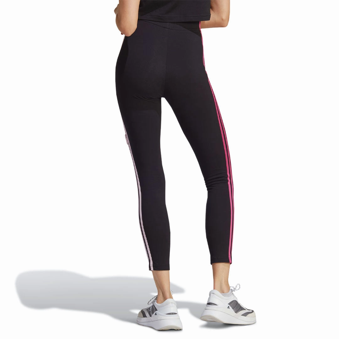 Rubberized grip Stable Shape adidas - Women's Chenille Flower Patches 3-Stripes Leggings (IC0004)