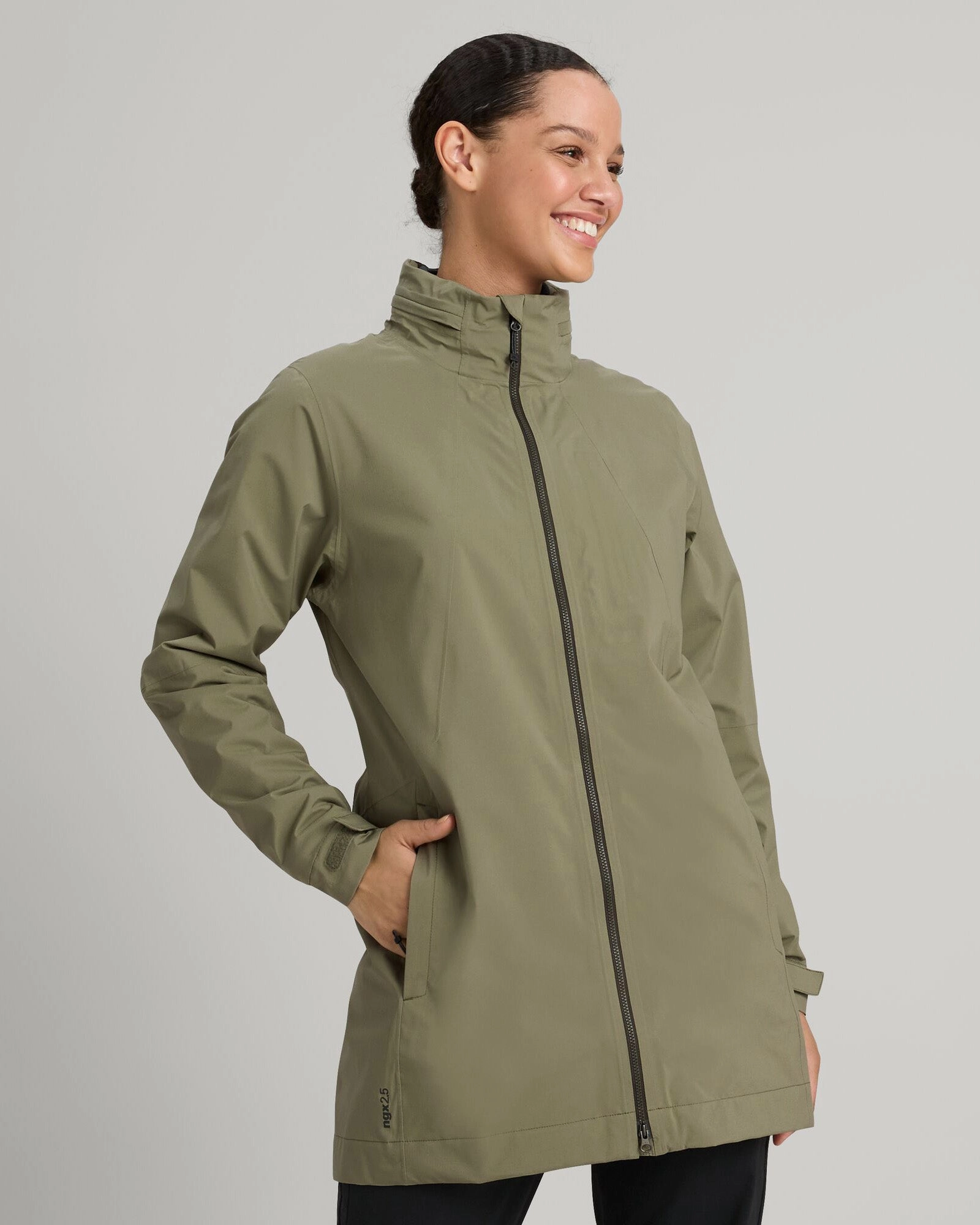 Women's Trailhead Stretch 2.5-layer Rain Parka - Beech TapedSeamConstruction Easy Fit