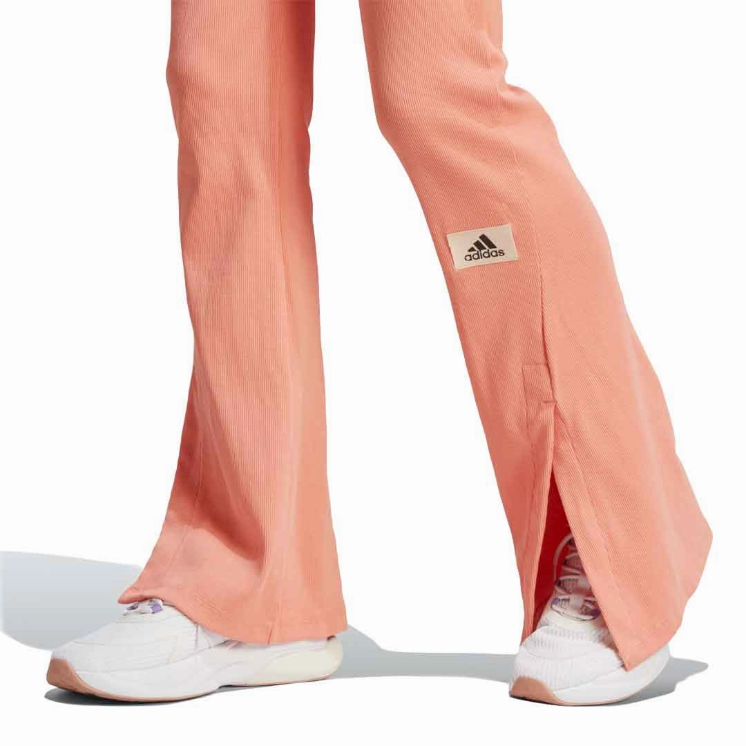 EcoFriendlyMaterial Anti Pilling adidas - Women's Lounge Ribbed Flared-Leg Pant (IJ8452)