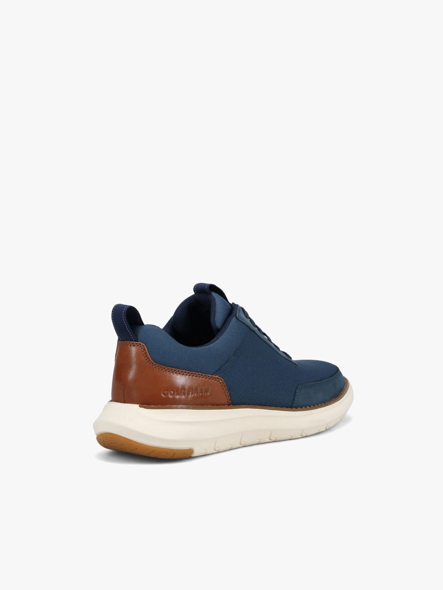 Peak Comfort Grand Remix Sneaker Navy Tan leather