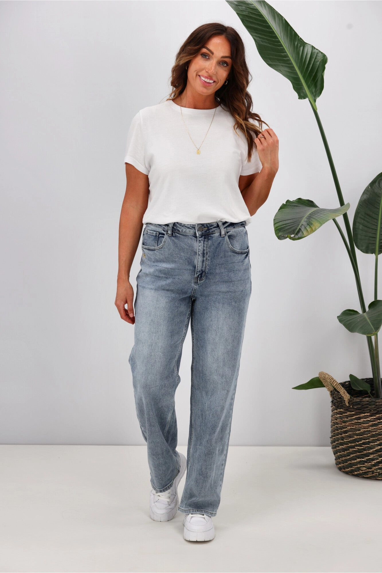 Shine On Label Atlas Relaxed Fit Jean Washed Blue quick dry Anti Clogging