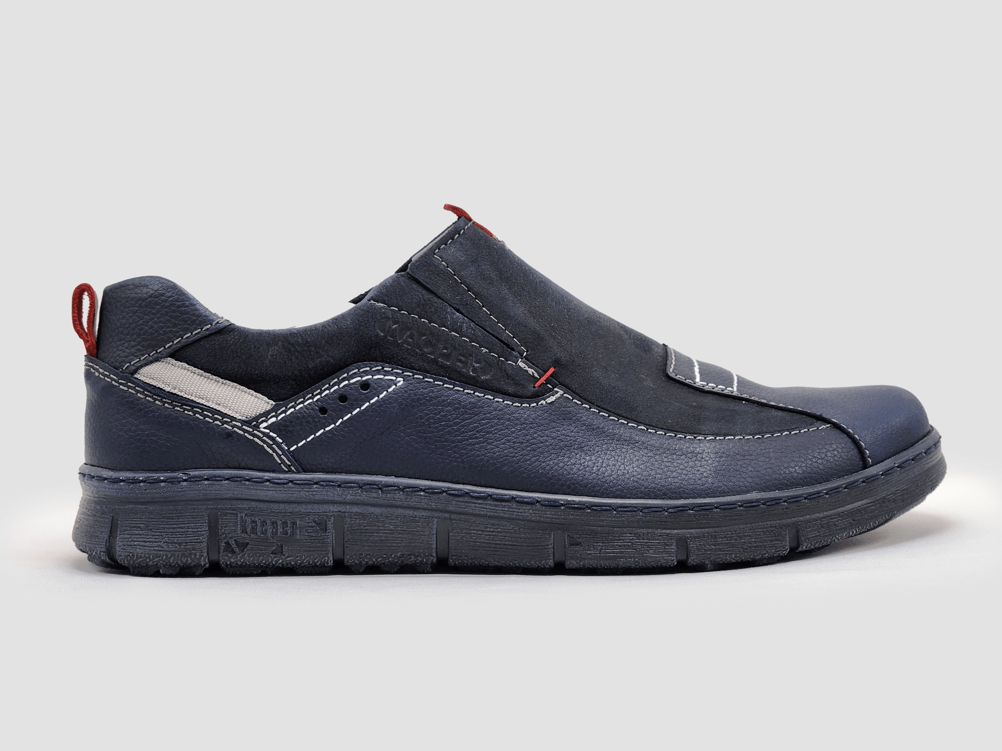 Pure Style Men's Everyday Slip-On Leather Shoes - Navy