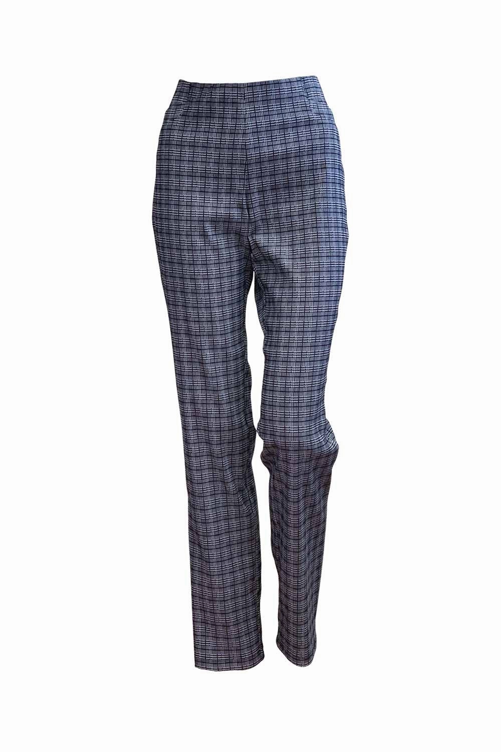 Eco Friendly Dyeing Bittermoon - T566NOV Check Slim Pant