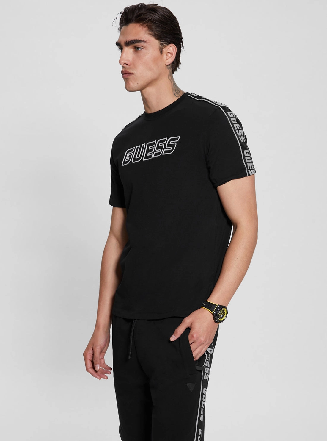 Eco Black Arlo Short Sleeve T-Shirt PortableOption